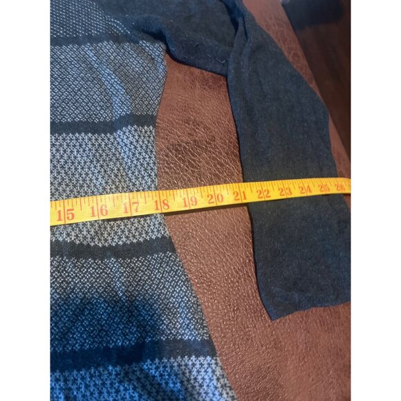 Cynthia Rowley Long Sleeve Striped Sweater Dress Gray White Casual Womens XL - Picture 5 of 7